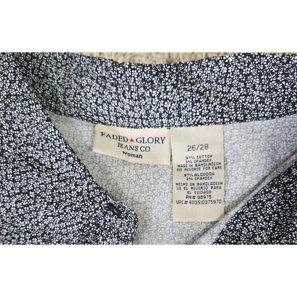 Faded Glory Womens Blue Ditsy Floral Sleeveless Size 26/28 Button Blouse Top NWT - Picture 3 of 4